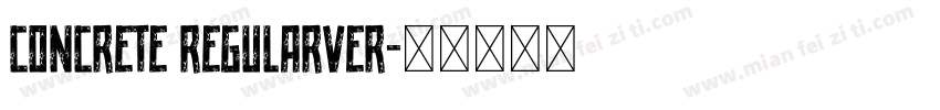 Concrete RegularVer字体转换
